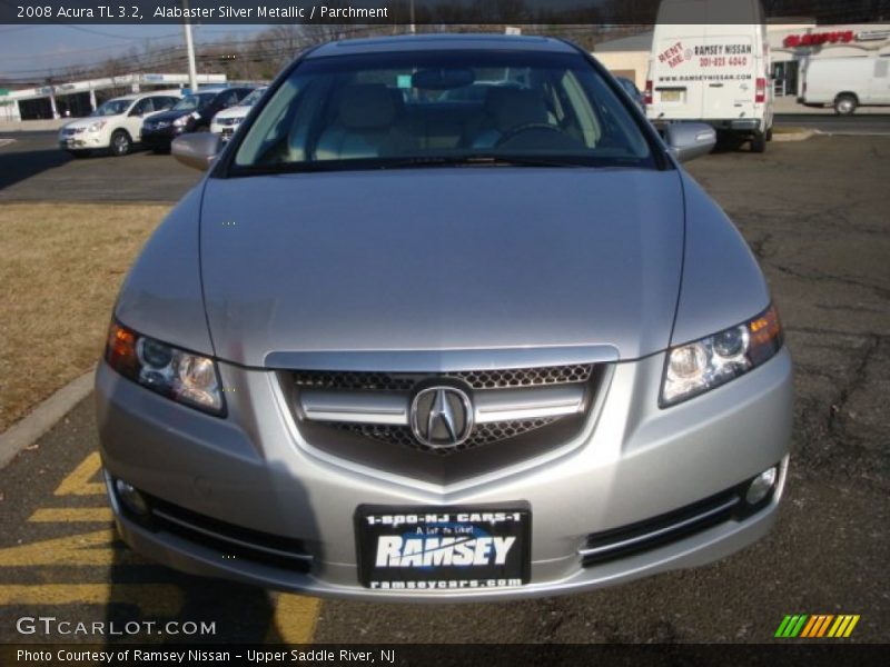 Alabaster Silver Metallic / Parchment 2008 Acura TL 3.2