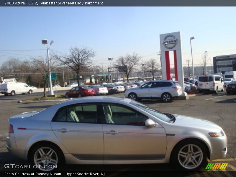 Alabaster Silver Metallic / Parchment 2008 Acura TL 3.2