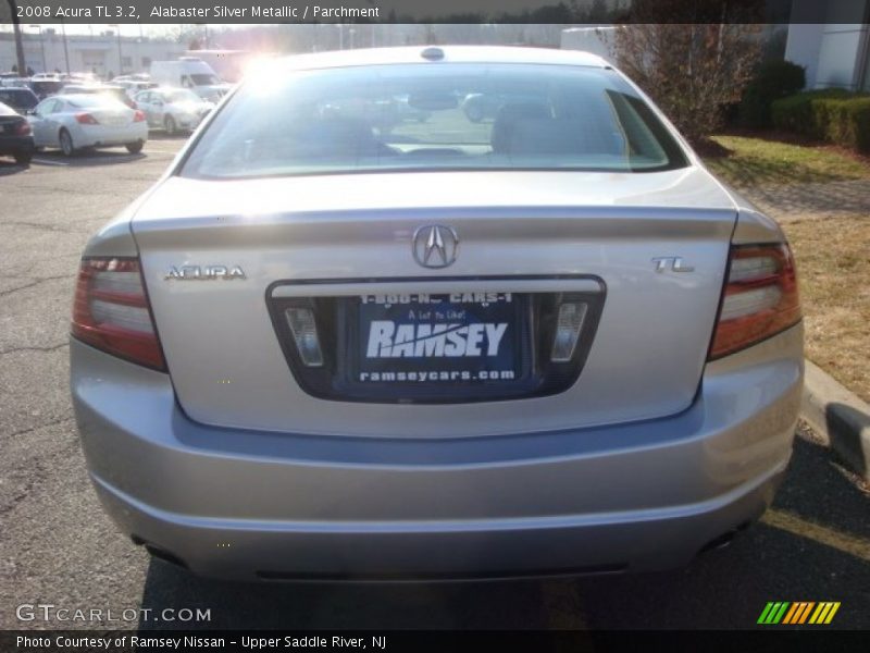 Alabaster Silver Metallic / Parchment 2008 Acura TL 3.2
