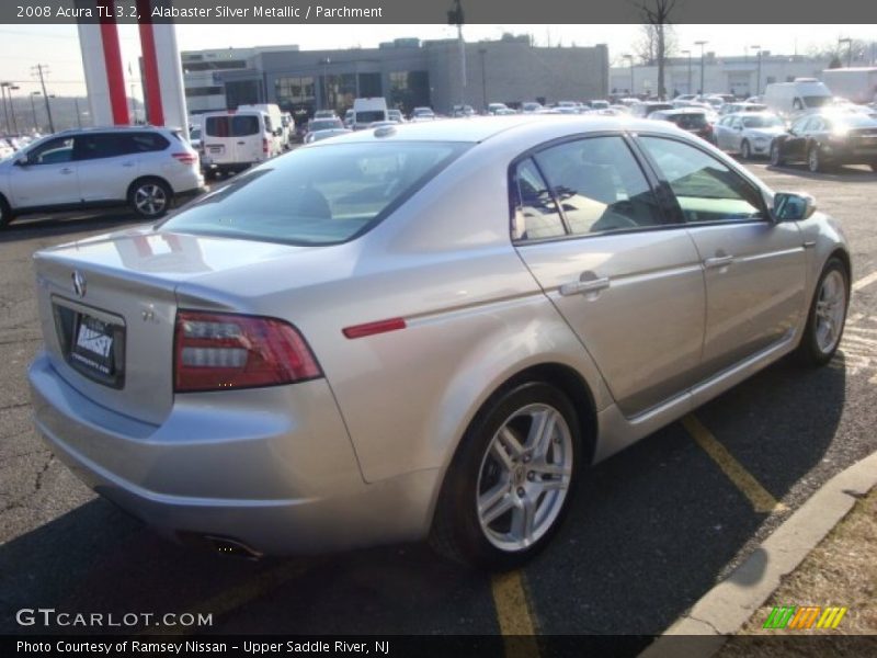 Alabaster Silver Metallic / Parchment 2008 Acura TL 3.2