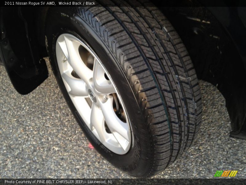 Wicked Black / Black 2011 Nissan Rogue SV AWD
