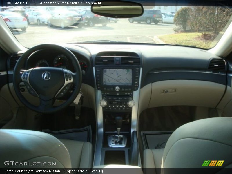 Alabaster Silver Metallic / Parchment 2008 Acura TL 3.2