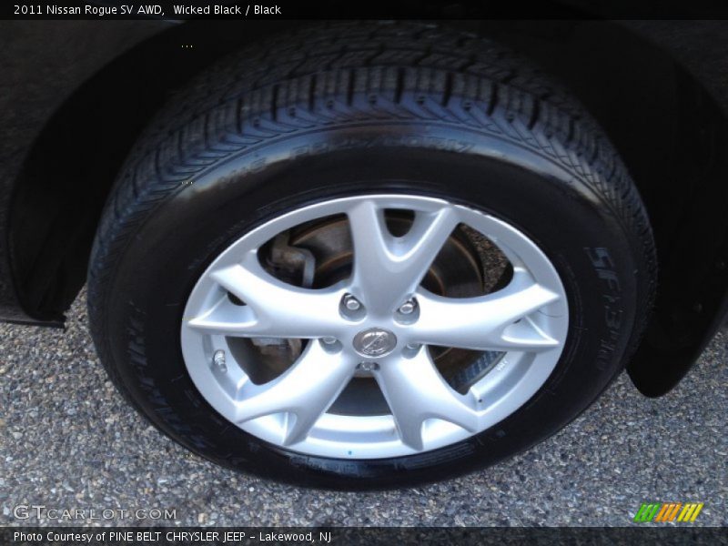 Wicked Black / Black 2011 Nissan Rogue SV AWD