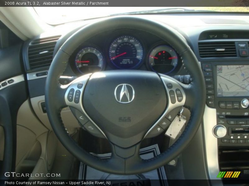 Alabaster Silver Metallic / Parchment 2008 Acura TL 3.2