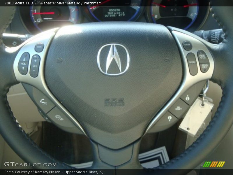 Alabaster Silver Metallic / Parchment 2008 Acura TL 3.2