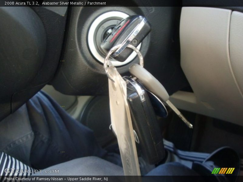 Alabaster Silver Metallic / Parchment 2008 Acura TL 3.2