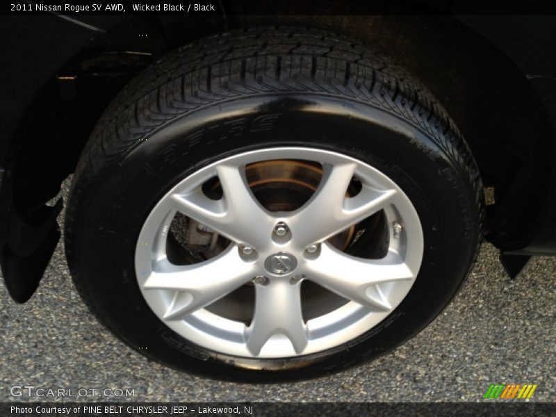 Wicked Black / Black 2011 Nissan Rogue SV AWD