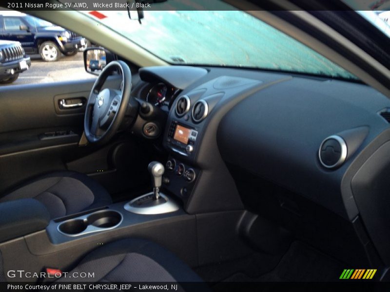 Wicked Black / Black 2011 Nissan Rogue SV AWD