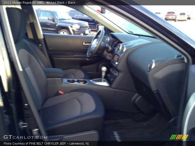 Wicked Black / Black 2011 Nissan Rogue SV AWD