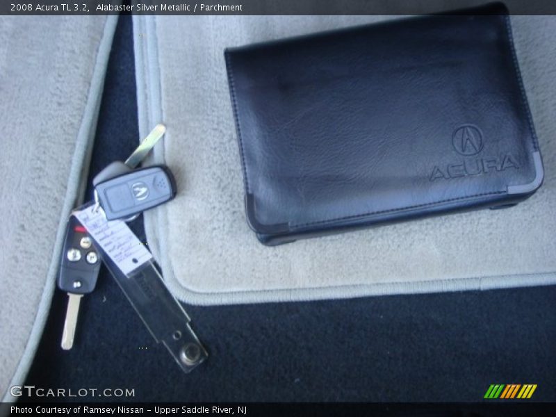 Alabaster Silver Metallic / Parchment 2008 Acura TL 3.2