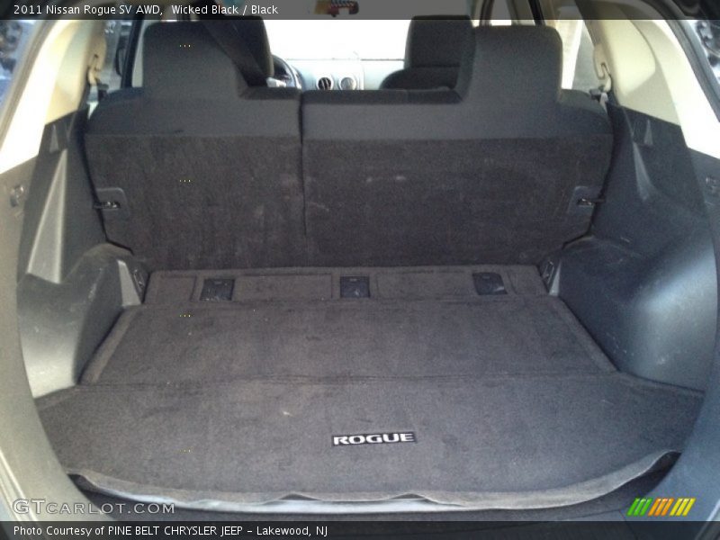 Wicked Black / Black 2011 Nissan Rogue SV AWD