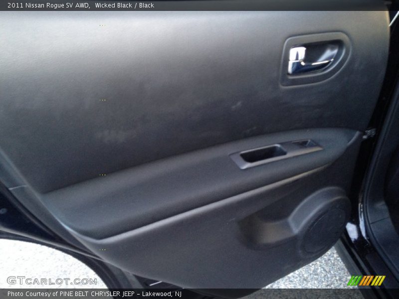 Wicked Black / Black 2011 Nissan Rogue SV AWD