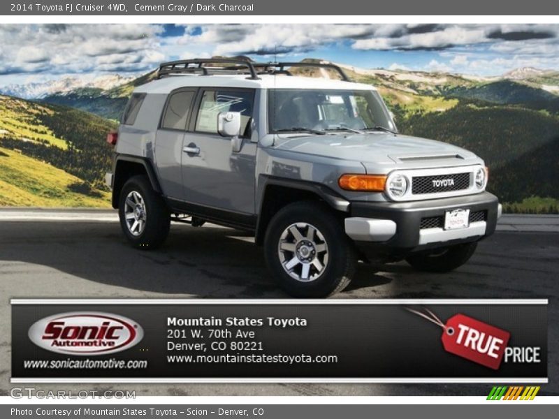 Cement Gray / Dark Charcoal 2014 Toyota FJ Cruiser 4WD