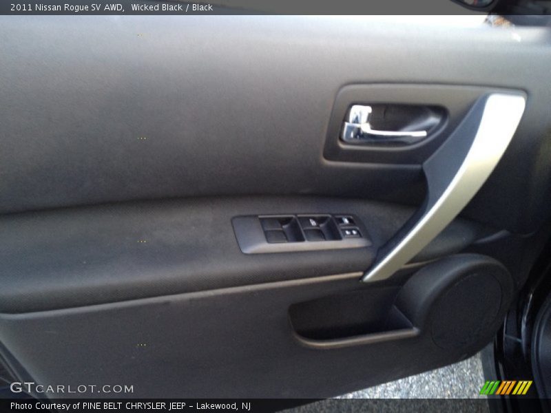 Wicked Black / Black 2011 Nissan Rogue SV AWD