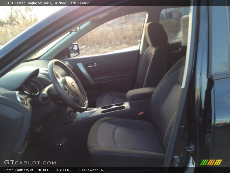 Wicked Black / Black 2011 Nissan Rogue SV AWD