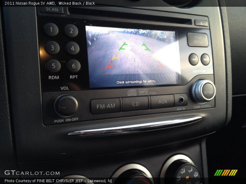 Wicked Black / Black 2011 Nissan Rogue SV AWD