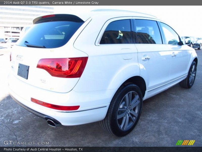 Carrara White / Limestone Gray 2014 Audi Q7 3.0 TFSI quattro