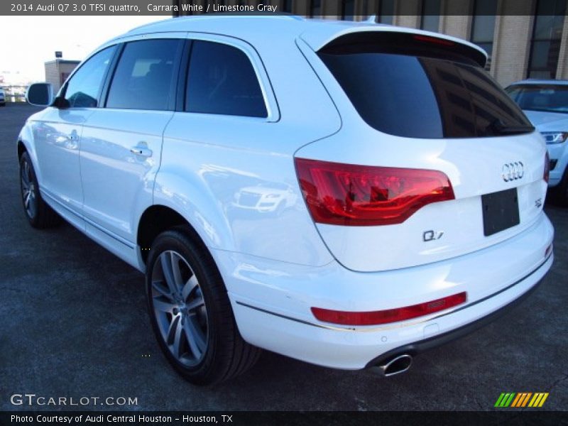 Carrara White / Limestone Gray 2014 Audi Q7 3.0 TFSI quattro