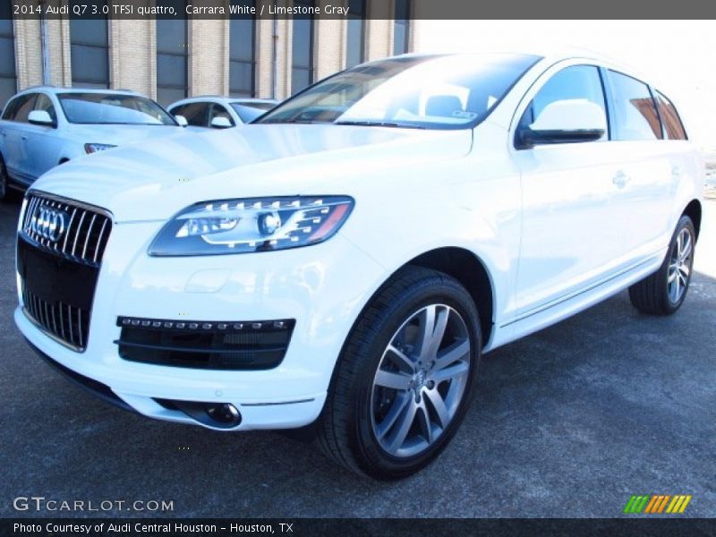 Carrara White / Limestone Gray 2014 Audi Q7 3.0 TFSI quattro