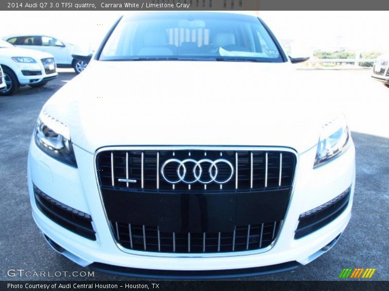 Carrara White / Limestone Gray 2014 Audi Q7 3.0 TFSI quattro