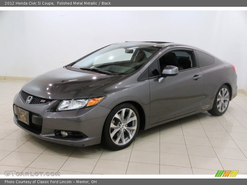 Polished Metal Metallic / Black 2012 Honda Civic Si Coupe