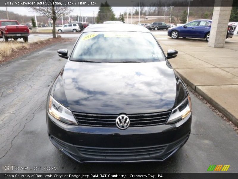 Black / Titan Black 2012 Volkswagen Jetta SE Sedan