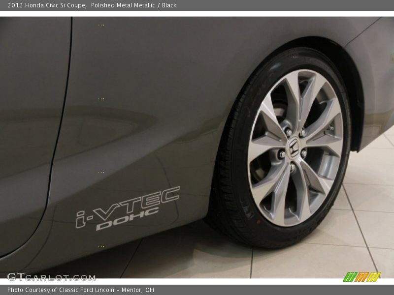 Polished Metal Metallic / Black 2012 Honda Civic Si Coupe