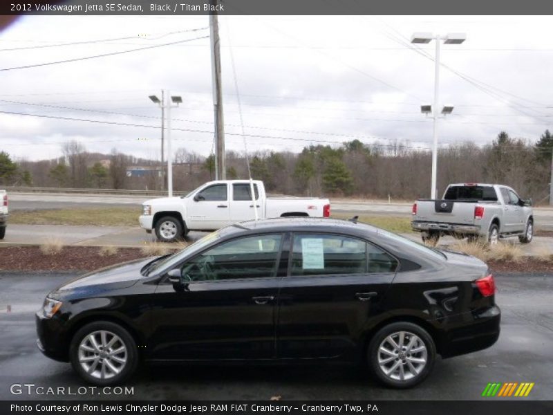 Black / Titan Black 2012 Volkswagen Jetta SE Sedan