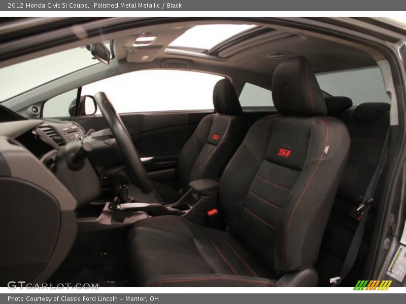 Polished Metal Metallic / Black 2012 Honda Civic Si Coupe