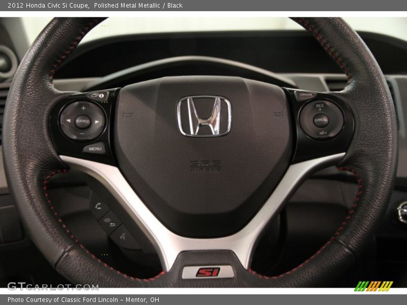 Polished Metal Metallic / Black 2012 Honda Civic Si Coupe