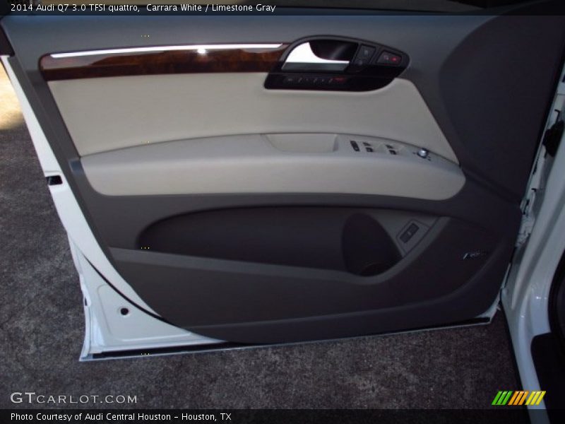 Carrara White / Limestone Gray 2014 Audi Q7 3.0 TFSI quattro