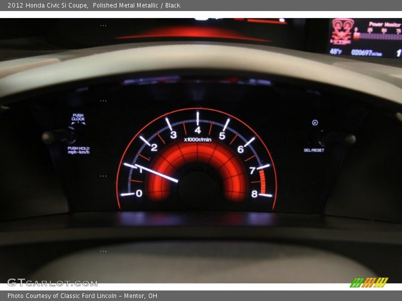 Polished Metal Metallic / Black 2012 Honda Civic Si Coupe
