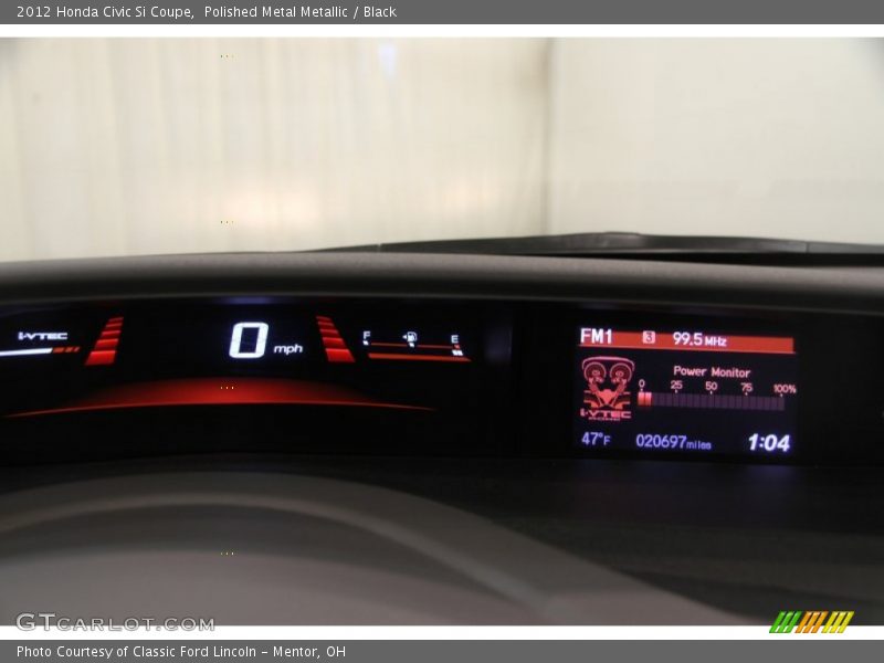 Polished Metal Metallic / Black 2012 Honda Civic Si Coupe