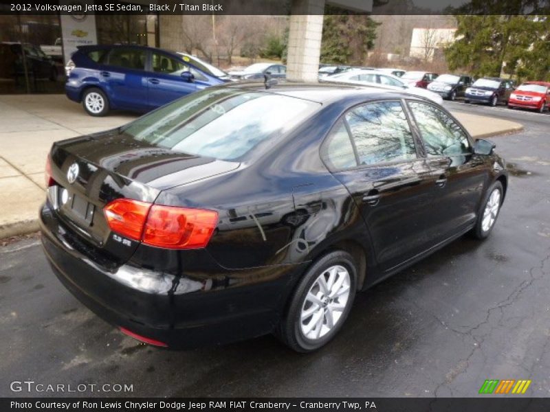 Black / Titan Black 2012 Volkswagen Jetta SE Sedan