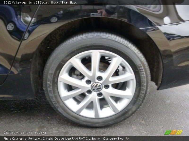 Black / Titan Black 2012 Volkswagen Jetta SE Sedan