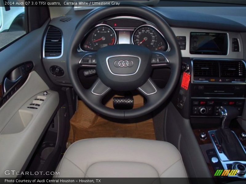 Carrara White / Limestone Gray 2014 Audi Q7 3.0 TFSI quattro
