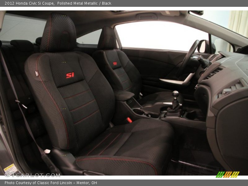 Polished Metal Metallic / Black 2012 Honda Civic Si Coupe