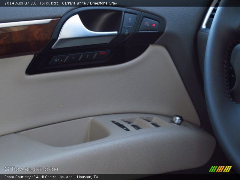 Carrara White / Limestone Gray 2014 Audi Q7 3.0 TFSI quattro