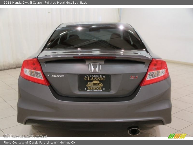 Polished Metal Metallic / Black 2012 Honda Civic Si Coupe