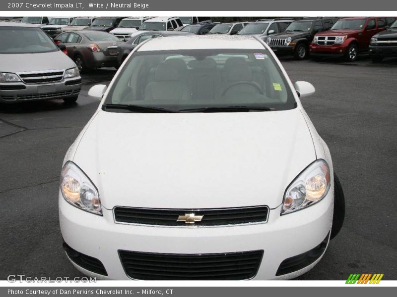 White / Neutral Beige 2007 Chevrolet Impala LT