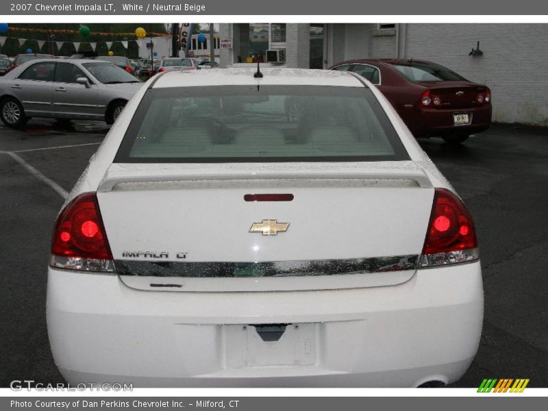 White / Neutral Beige 2007 Chevrolet Impala LT