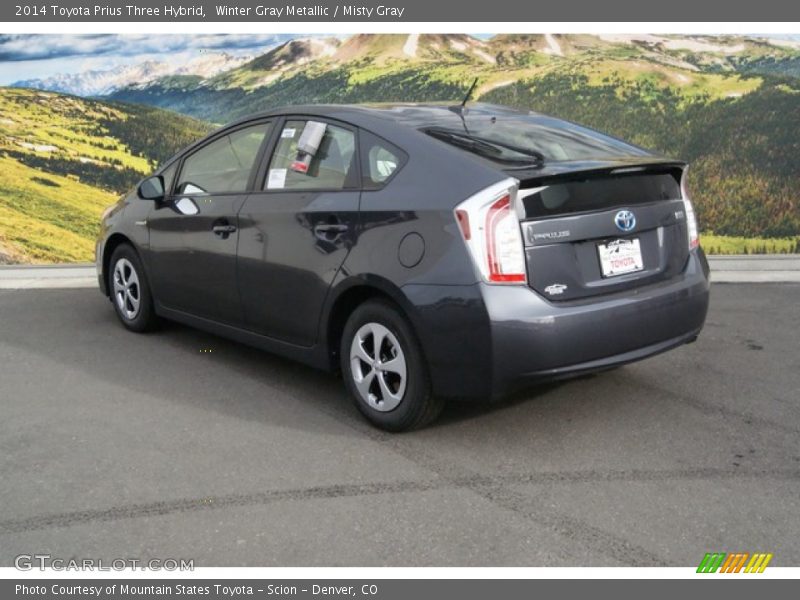 Winter Gray Metallic / Misty Gray 2014 Toyota Prius Three Hybrid
