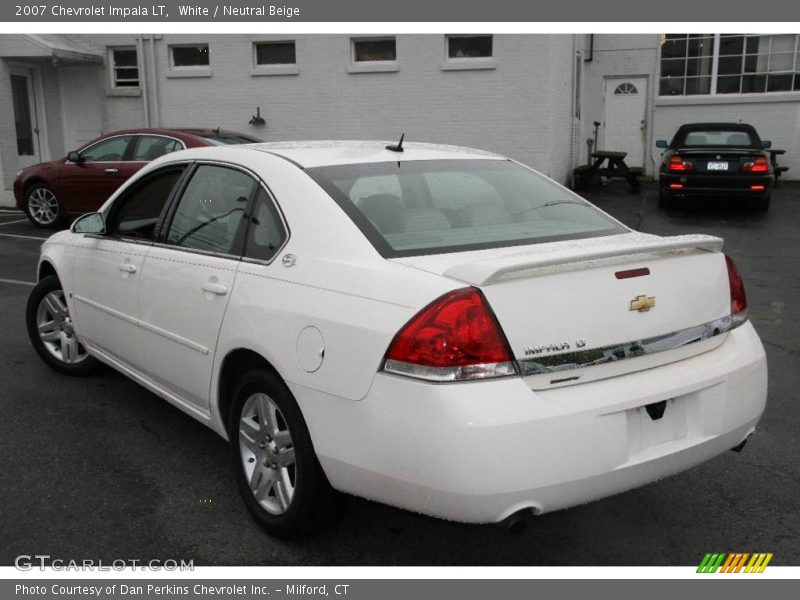 White / Neutral Beige 2007 Chevrolet Impala LT