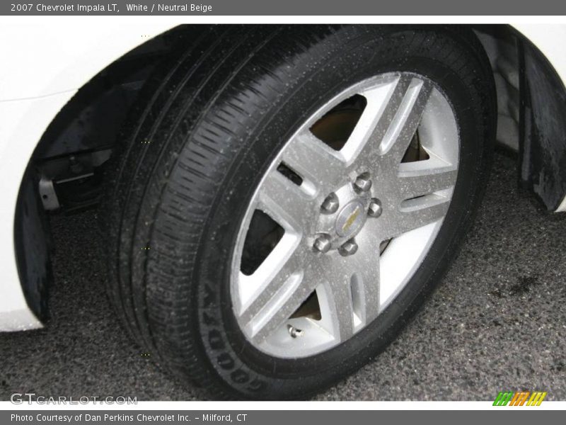 White / Neutral Beige 2007 Chevrolet Impala LT