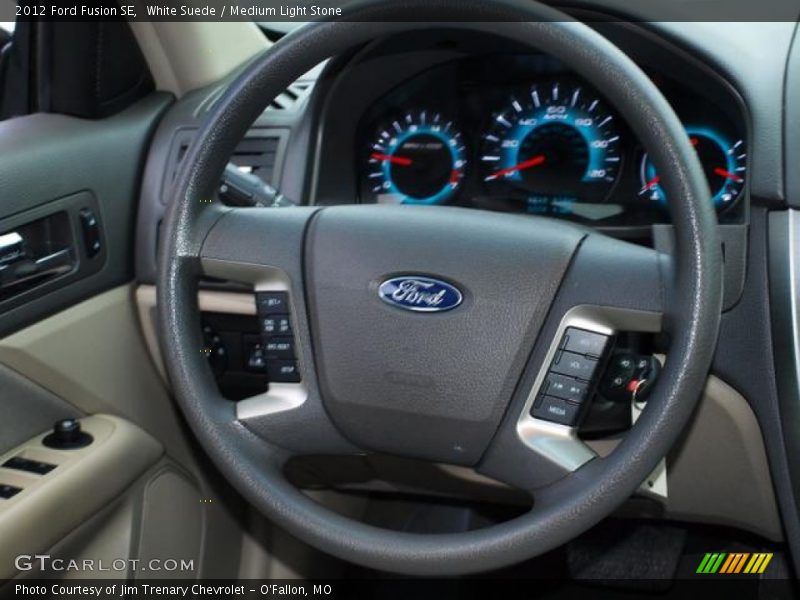 White Suede / Medium Light Stone 2012 Ford Fusion SE
