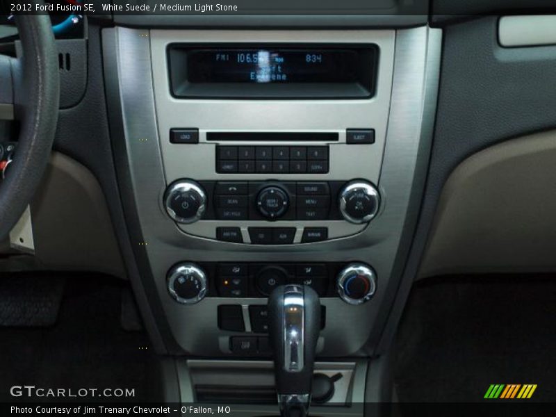 White Suede / Medium Light Stone 2012 Ford Fusion SE