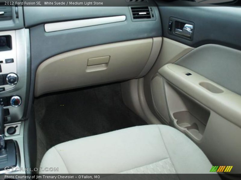 White Suede / Medium Light Stone 2012 Ford Fusion SE