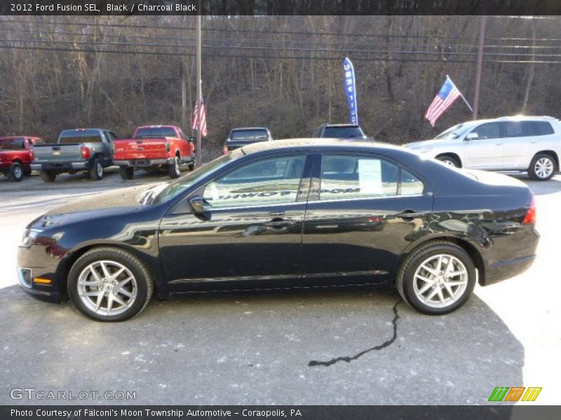 Black / Charcoal Black 2012 Ford Fusion SEL