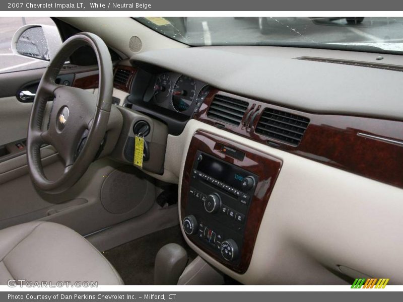 White / Neutral Beige 2007 Chevrolet Impala LT