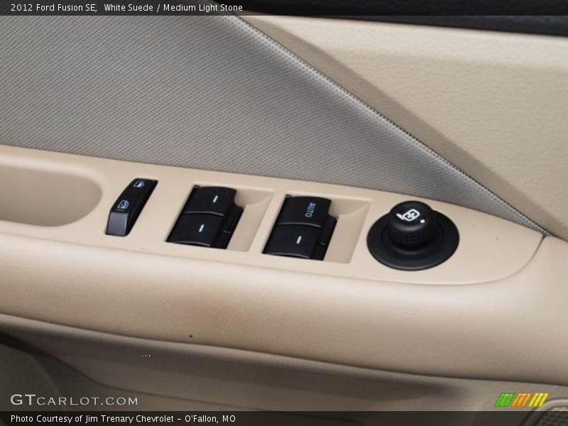 White Suede / Medium Light Stone 2012 Ford Fusion SE